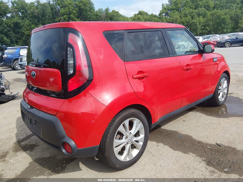 2015 Kia Soul VIN KNDJP3A5XF7767723 IAAI salvage auction — HAIL, Salvage Title, sold $1,025 on 2026-07-15 (photo 4)