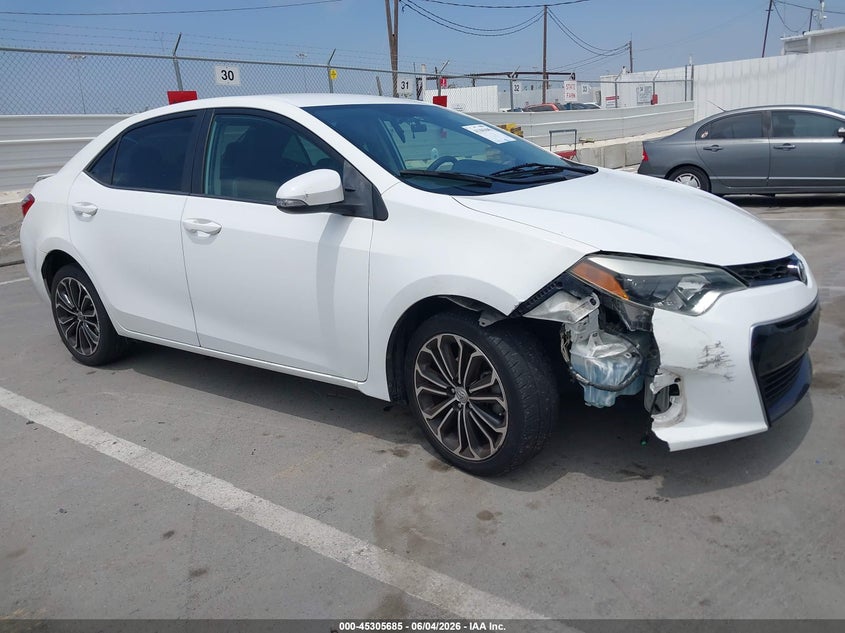 2015 Toyota Corolla VIN 5YFBURHE1FP244546 IAAI salvage auction — FRONT & REAR, Salvage (California), sold $2,650 on 2026-07-29 (photo 1)