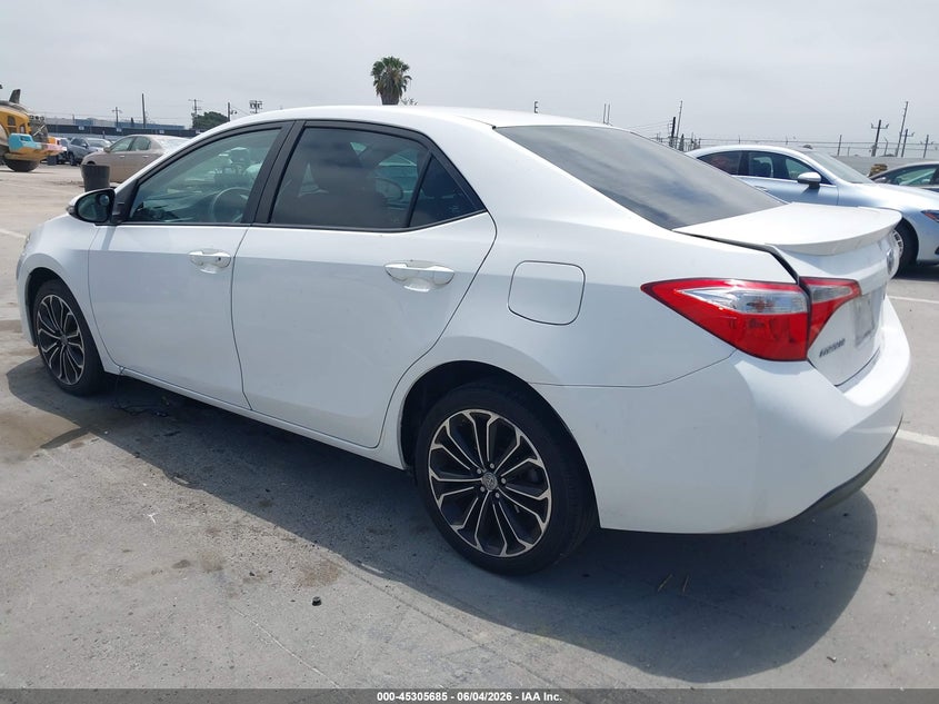 2015 Toyota Corolla VIN 5YFBURHE1FP244546 IAAI salvage auction — FRONT & REAR, Salvage (California), sold $2,650 on 2026-07-29 (photo 3)