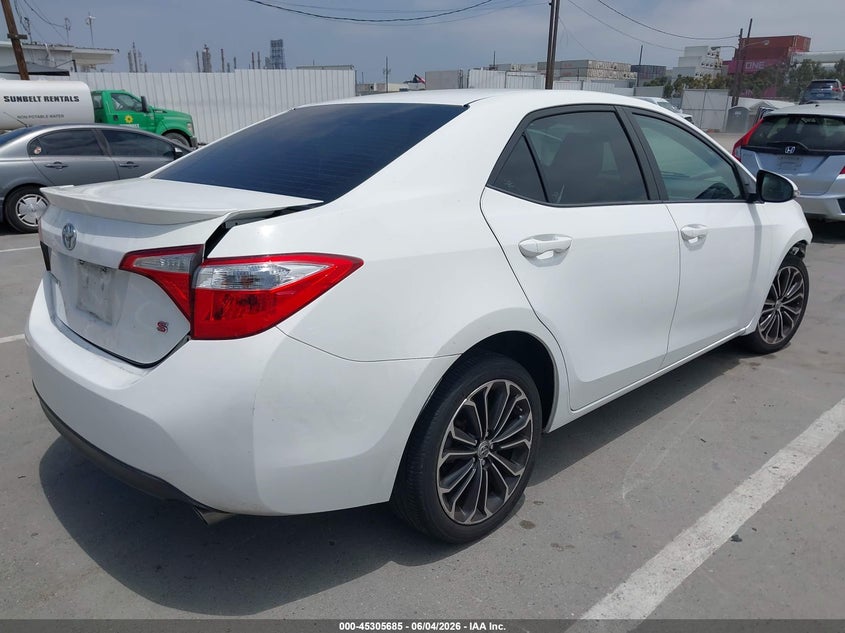 2015 Toyota Corolla VIN 5YFBURHE1FP244546 IAAI salvage auction — FRONT & REAR, Salvage (California), sold $2,650 on 2026-07-29 (photo 4)