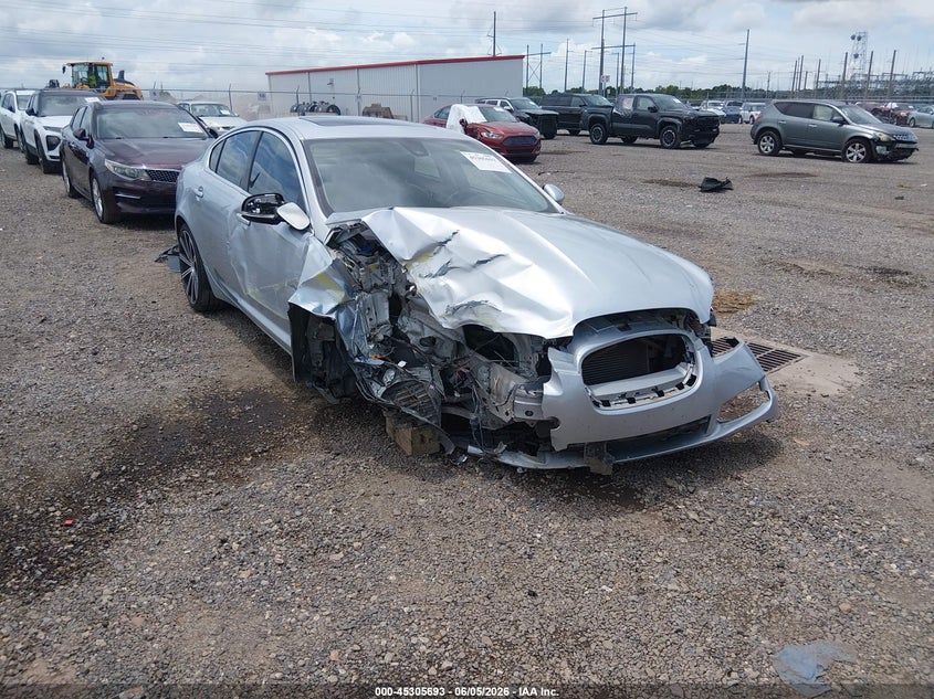 2010 Jaguar Xf VIN SAJWA0FA0AHR63640 IAAI salvage auction — RIGHT SIDE, Salvage (Louisiana), sold $325 on 2026-07-15 (photo 1)