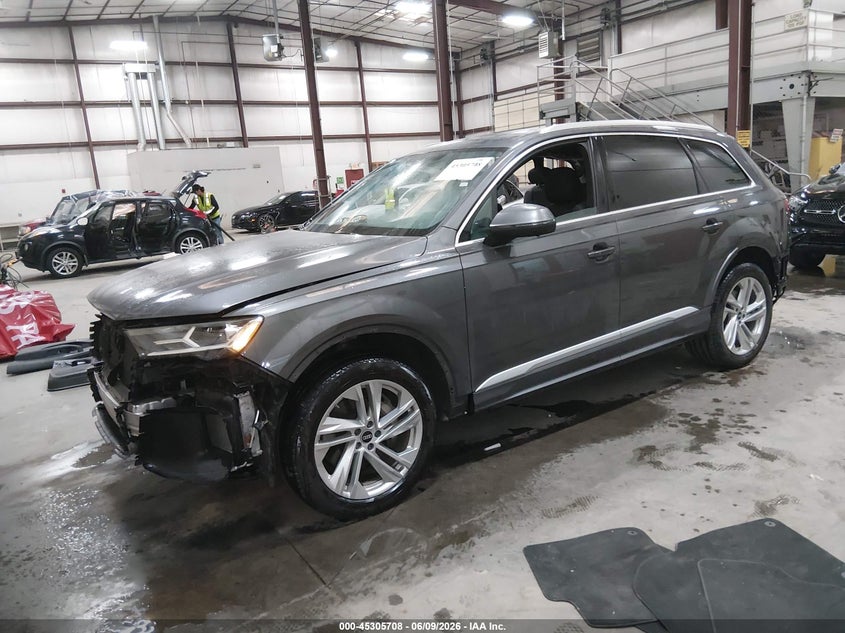 2022 Audi Q7 VIN WA1LXBF7XND021988 IAAI salvage auction — FRONT END, Salvage (Idaho), sold $15,400 on 2026-07-31 (photo 2)