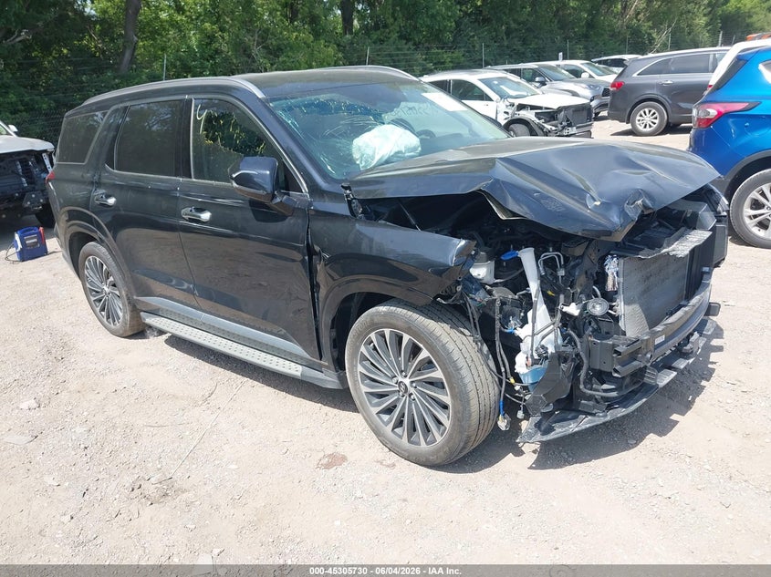 2023 Hyundai Palisade VIN KM8R5DGE0PU604115 IAAI salvage auction — FRONT END, Salvage Title, sold $8,100 on 2026-07-08 (photo 1)