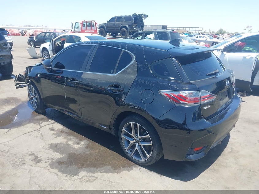 2015 Lexus Ct VIN JTHKD5BH6F2245152 IAAI salvage auction — FRONT END, Salvage Title, sold $2,800 on 2026-07-21 (photo 3)