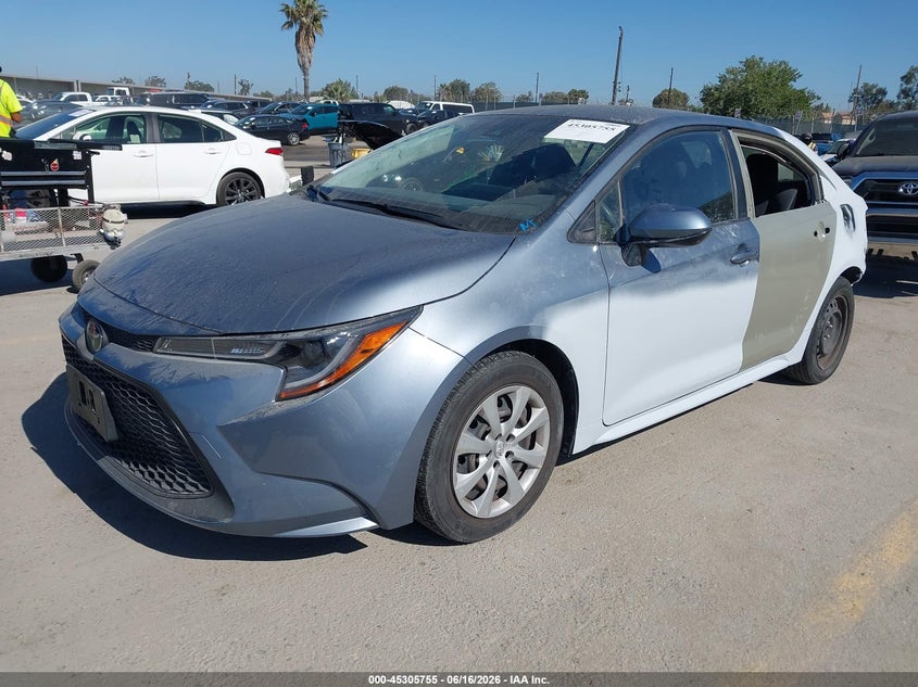 2021 Toyota Corolla VIN JTDEPMAE8MJ188561 IAAI salvage auction — LEFT SIDE, Non-Repairable (California), sold $4,150 on 2026-07-05 (photo 2)