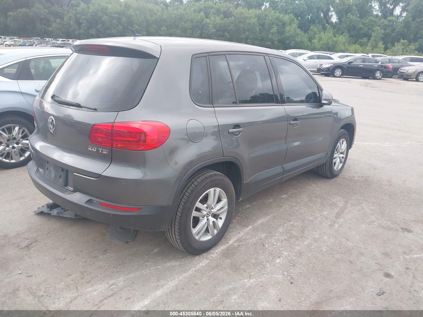 2012 Volkswagen Tiguan VIN WVGAV7AX0CW006372 IAAI salvage auction — FRONT END, Salvage Title, sold $475 on 2026-07-08 (photo 4)