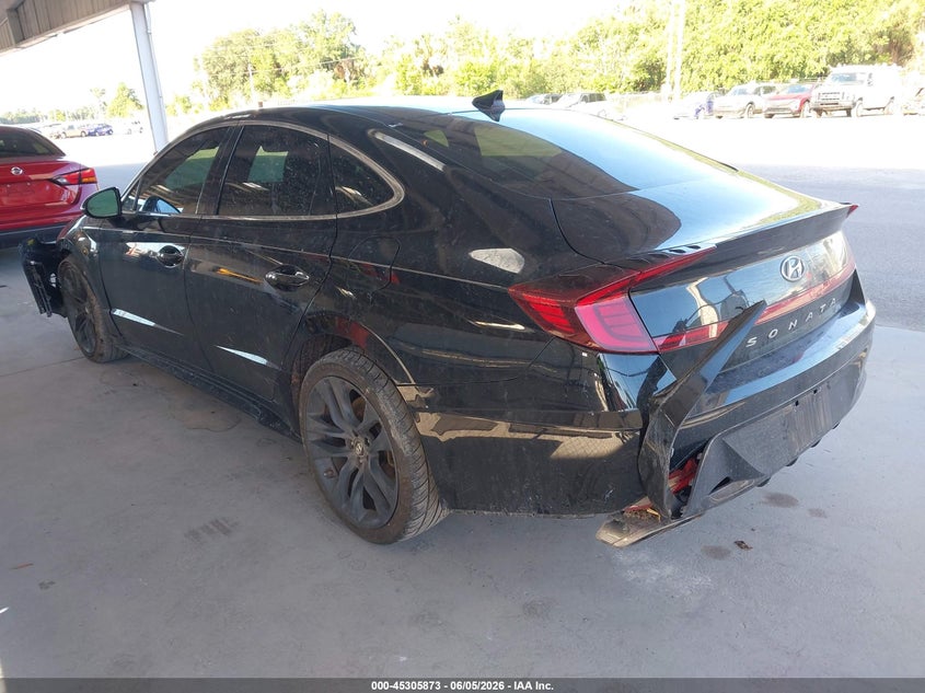 2021 Hyundai Sonata VIN 5NPEK4JC1MH105624 IAAI salvage auction — FRONT END, Salvage Title, sold $1,500 on 2026-07-23 (photo 3)