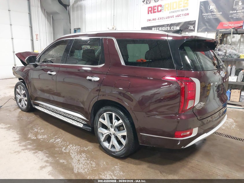2021 Hyundai Palisade VIN KM8R5DHE7MU222481 IAAI salvage auction — FRONT END, Previously Damaged (North Dakota), sold $3,700 on 2026-07-09 (photo 3)