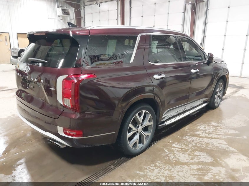 2021 Hyundai Palisade VIN KM8R5DHE7MU222481 IAAI salvage auction — FRONT END, Previously Damaged (North Dakota), sold $3,700 on 2026-07-09 (photo 4)
