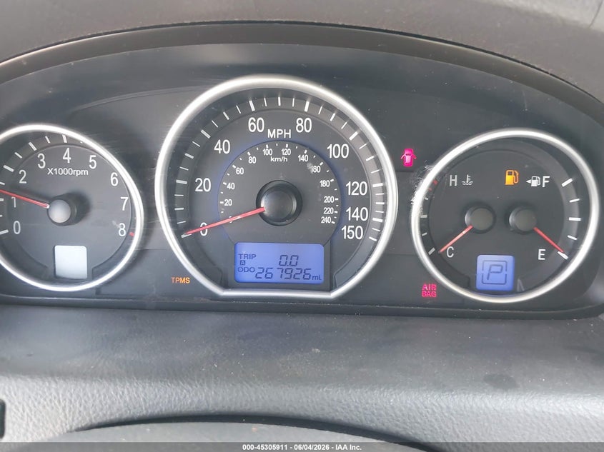 2008 Hyundai Veracruz VIN KM8NU13CX8U033996 IAAI salvage auction — FRONT END, Original (Texas), sold $375 on 2026-07-13 (photo 7)