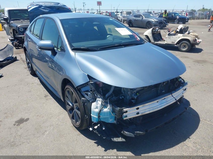 2025 Toyota Corolla VIN JTDBCMFE1S3092084 IAAI salvage auction — FRONT & REAR, Salvage Title, sold $5,000 on 2026-07-29 (photo 1)