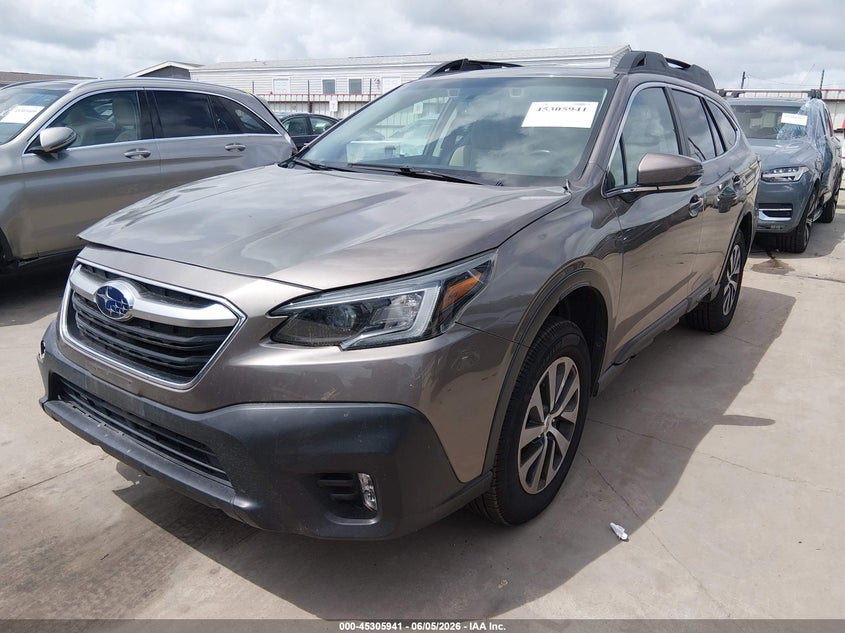 2021 Subaru Outback VIN 4S4BTAFC9M3144671 IAAI salvage auction — RIGHT FRONT, Salvage Title, sold $6,900 on 2026-07-28 (photo 2)