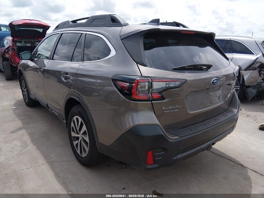 2021 Subaru Outback VIN 4S4BTAFC9M3144671 IAAI salvage auction — RIGHT FRONT, Salvage Title, sold $6,900 on 2026-07-28 (photo 3)