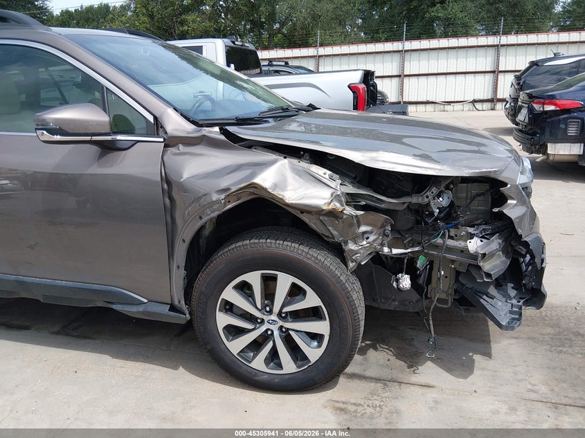 2021 Subaru Outback VIN 4S4BTAFC9M3144671 IAAI salvage auction — RIGHT FRONT, Salvage Title, sold $6,900 on 2026-07-21 (photo 6)