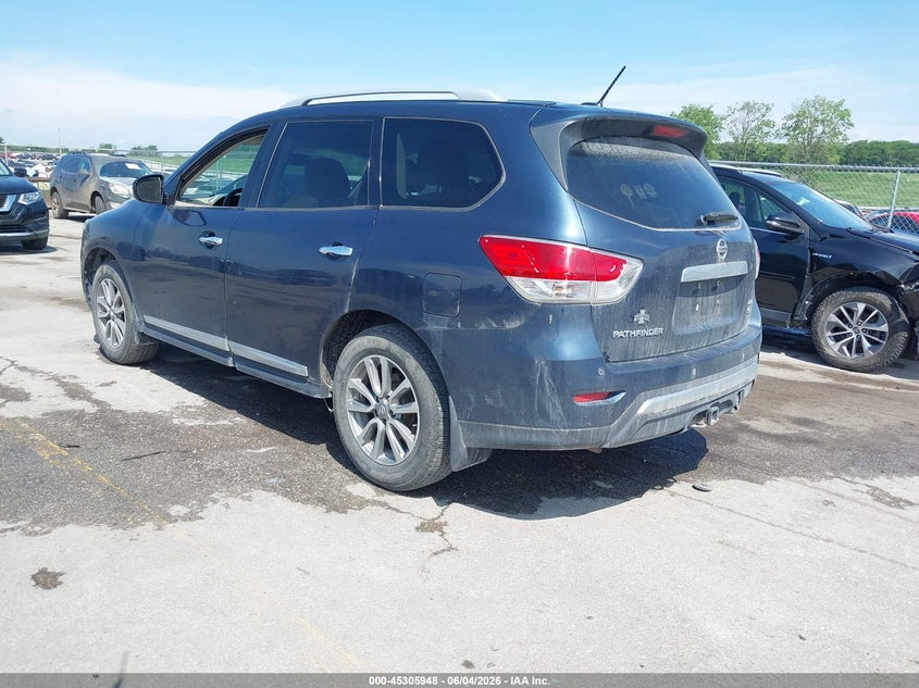 2016 Nissan Pathfinder VIN 5N1AR2MM3GC655860 IAAI salvage auction — NORMAL WEAR, Regular Certificate (Iowa), sold $675 on 2026-07-18 (photo 3)