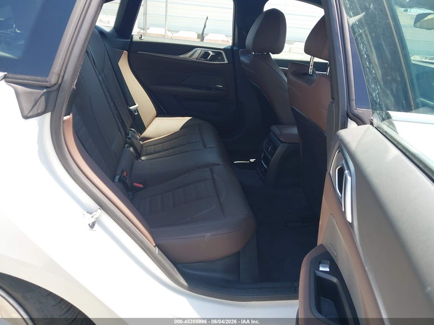 2025 BMW I4 VIN WBY23HD08SFV79469 IAAI salvage auction — REAR END, Salvage Title, sold $14,600 on 2026-08-26 (photo 8)