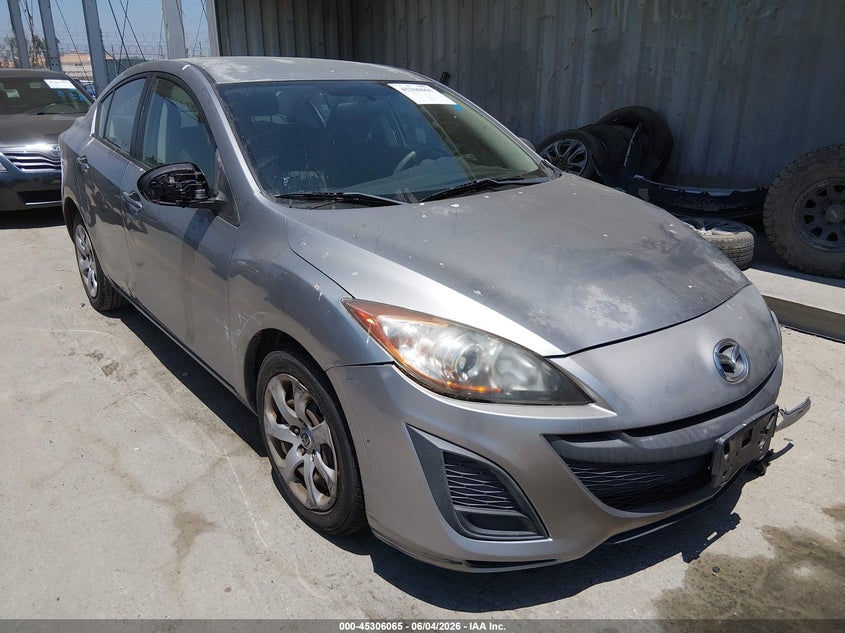 2011 Mazda 3 VIN JM1BL1UG7B1490690 IAAI salvage auction — LEFT FRONT, Salvage (California), sold $525 on 2026-07-15 (photo 1)