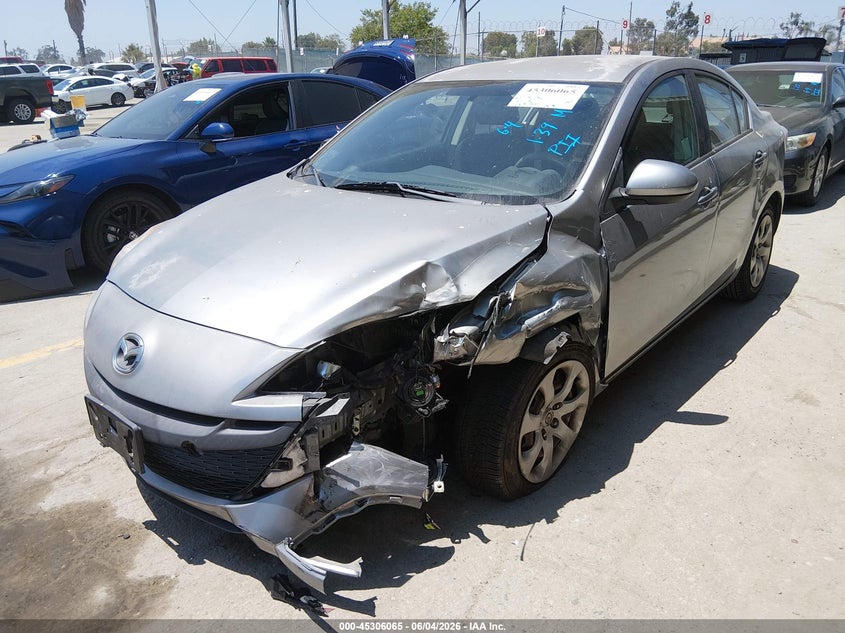 2011 Mazda 3 VIN JM1BL1UG7B1490690 IAAI salvage auction — LEFT FRONT, Salvage (California), sold $525 on 2026-07-15 (photo 2)
