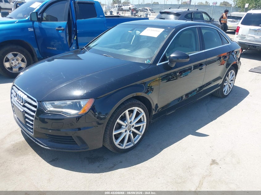 2015 Audi A3 VIN WAUACGFF5F1054877 IAAI salvage auction — RIGHT FRONT, Salvage Title, sold $3,650 on 2026-07-08 (photo 2)
