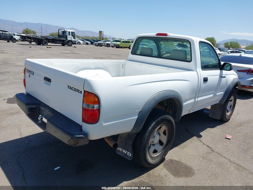 2004 Toyota Tacoma VIN 5TEPM62N34Z466722 IAAI salvage auction — FRONT END, Salvage (Arizona), sold $3,550 on 2026-07-26 (photo 4)