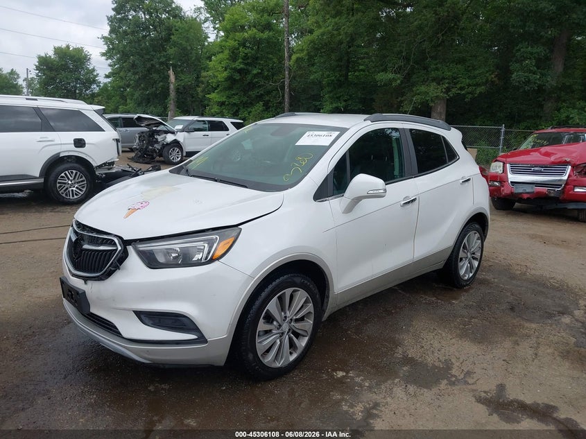 2018 Buick Encore VIN KL4CJASBXJB651246 IAAI salvage auction — FRONT END, Salvage Title, sold $2,250 on 2026-07-15 (photo 2)