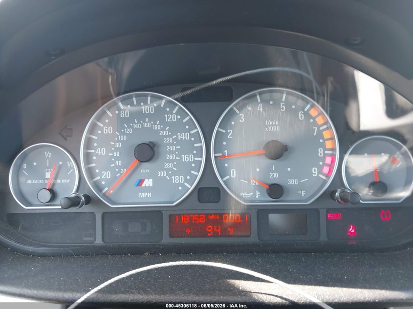 2005 BMW M3 VIN WBSBL93425PN60869 IAAI salvage auction — REAR END, Salvage (California), sold $10,200 on 2026-07-12 (photo 7)