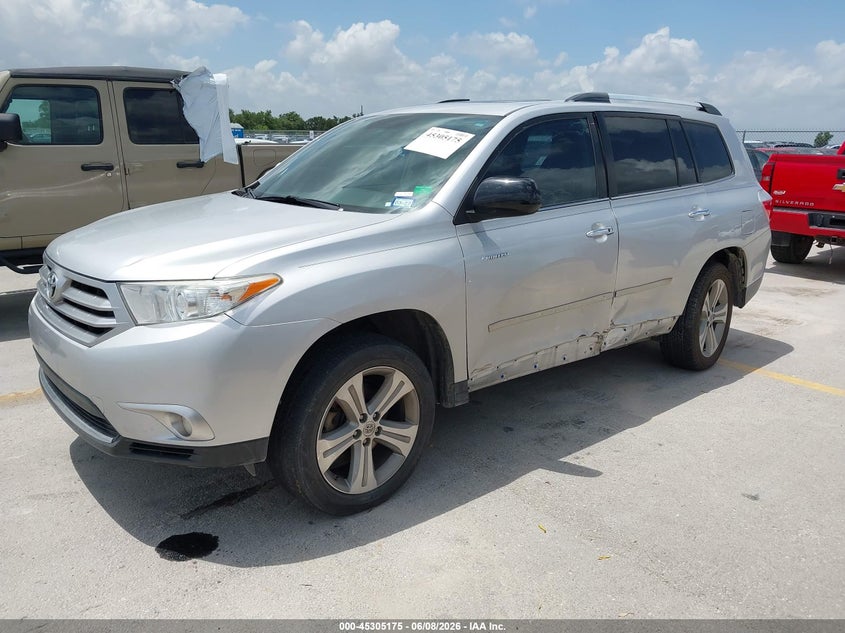 2012 Toyota Highlander VIN 5TDYK3EH6CS076806 IAAI salvage auction — LEFT SIDE, Original (Texas), sold $4,850 on 2026-07-30 (photo 2)