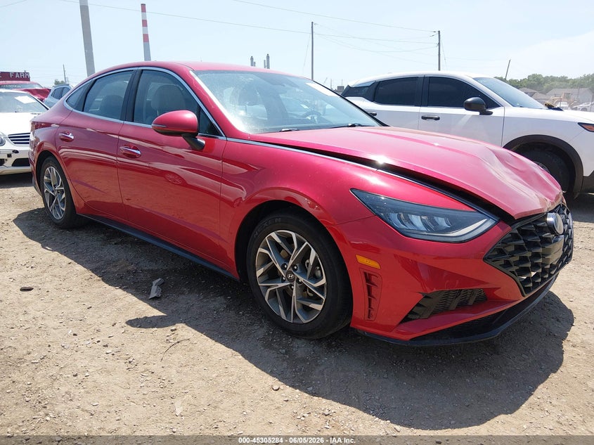 2020 Hyundai Sonata VIN 5NPEF4JA9LH058490 IAAI salvage auction — FRONT END, Salvage Title, sold $3,750 on 2026-07-22 (photo 1)