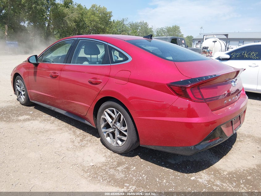 2020 Hyundai Sonata VIN 5NPEF4JA9LH058490 IAAI salvage auction — FRONT END, Salvage Title, sold $3,750 on 2026-07-22 (photo 3)