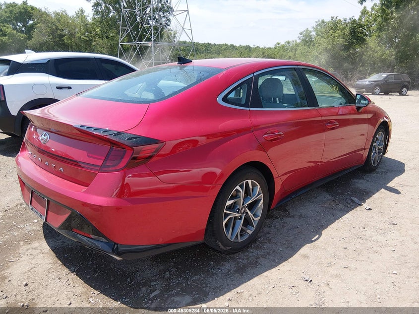 2020 Hyundai Sonata VIN 5NPEF4JA9LH058490 IAAI salvage auction — FRONT END, Salvage Title, sold $3,750 on 2026-07-22 (photo 4)