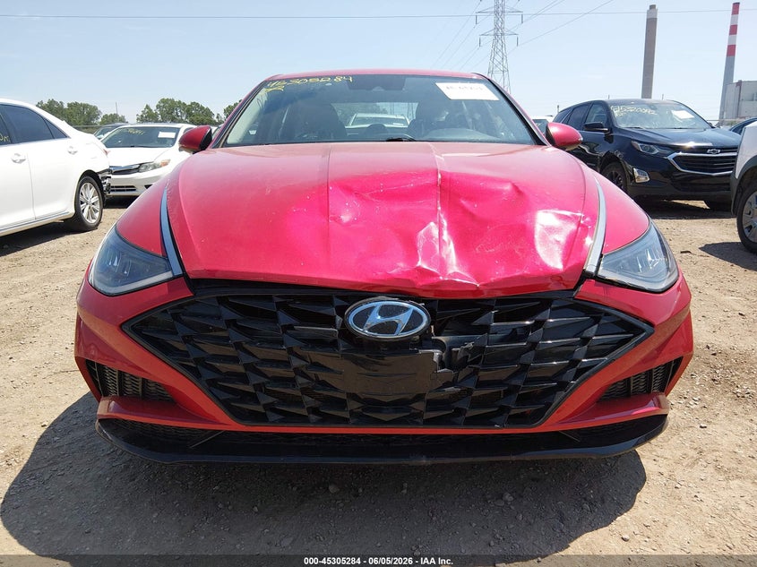2020 Hyundai Sonata VIN 5NPEF4JA9LH058490 IAAI salvage auction — FRONT END, Salvage Title, sold $3,750 on 2026-07-22 (photo 6)