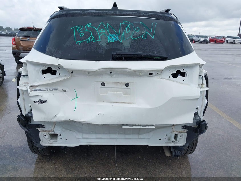 2023 Kia Seltos VIN KNDEU2AA8P7384057 IAAI salvage auction — REAR END, Salvage Title, sold $7,525 on 2026-08-06 (photo 6)