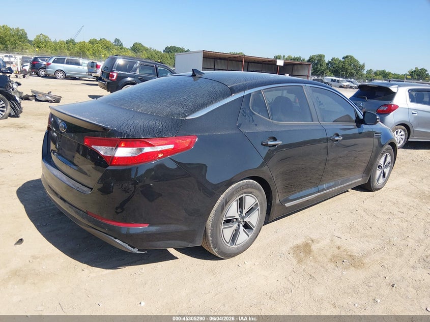 2013 Kia Optima hybrid VIN KNAGM4AD2D5045183 IAAI salvage auction — NORMAL WEAR, Clear (Tennessee), sold $775 on 2026-07-08 (photo 4)
