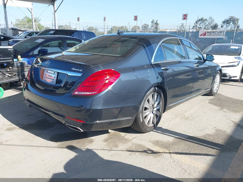 2015 Mercedes-benz S-klasse VIN WDDUG8FB7FA081950 IAAI salvage auction — UNKNOWN, Salvage (California), sold $9,950 on 2026-07-08 (photo 4)