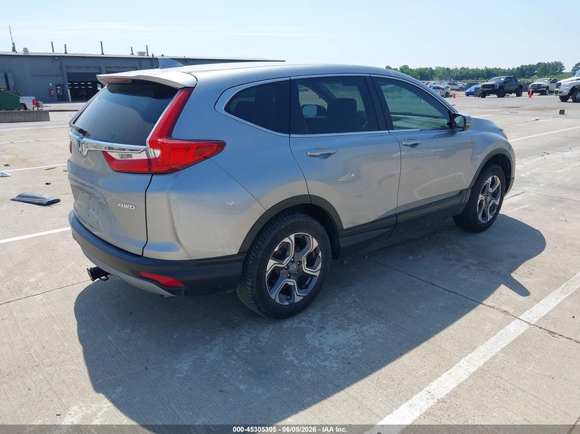 2017 Honda Cr-v VIN 2HKRW2H54HH661997 IAAI salvage auction — LEFT FRONT, Salvage Title, sold $5,500 on 2026-07-20 (photo 4)