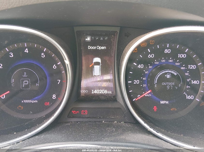 2016 Hyundai Santa fe VIN 5XYZU3LB5GG362307 IAAI salvage auction — NORMAL WEAR, Salvage Title, sold $2,350 on 2026-07-07 (photo 7)