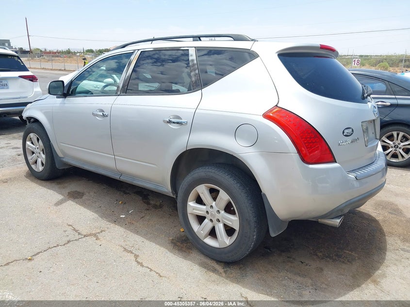 2006 Nissan Murano VIN JN8AZ08TX6W427821 IAAI salvage auction — FRONT END, Salvage (Texas), sold $225 on 2026-07-08 (photo 3)
