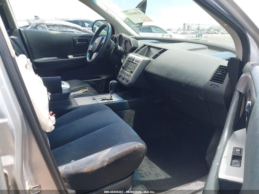 2006 Nissan Murano VIN JN8AZ08TX6W427821 IAAI salvage auction — FRONT END, Salvage (Texas), sold $225 on 2026-07-08 (photo 5)
