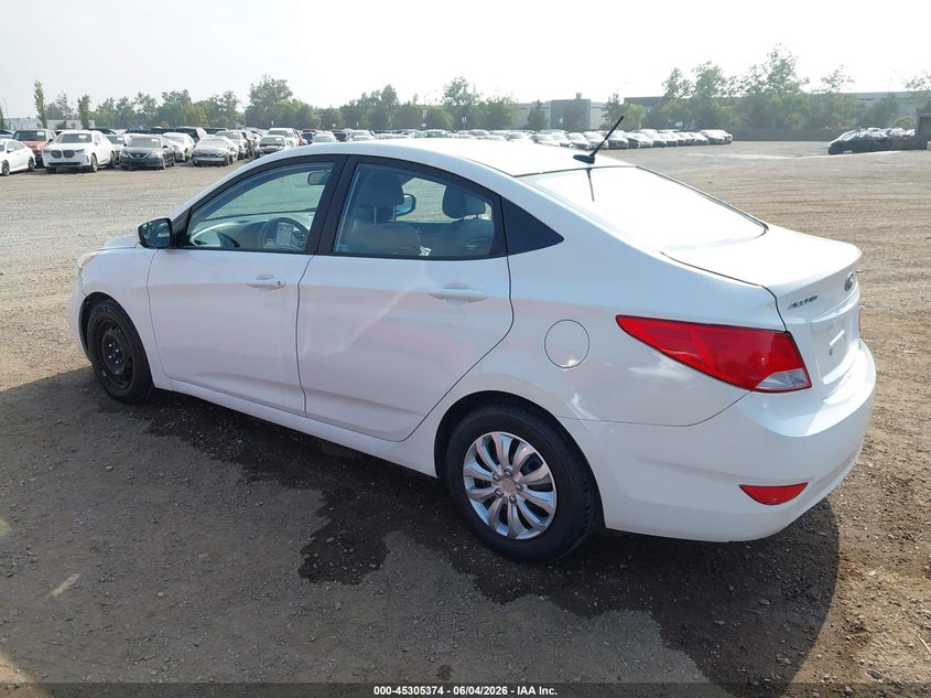 2015 Hyundai Accent VIN KMHCT4AE7FU816237 IAAI salvage auction — NORMAL WEAR, Salvage Title - Dealer (California), sold $700 on 2026-07-13 (photo 3)