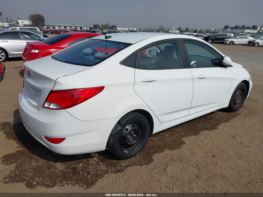2015 Hyundai Accent VIN KMHCT4AE7FU816237 IAAI salvage auction — NORMAL WEAR, Salvage Title - Dealer (California), sold $700 on 2026-07-13 (photo 4)