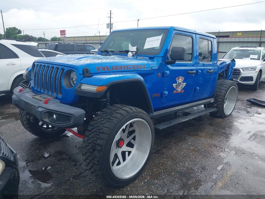 2021 Jeep Gladiator VIN 1C6JJTBGXML514737 IAAI salvage auction — LEFT REAR, Salvage Title, sold $14,450 on 2026-07-29 (photo 2)