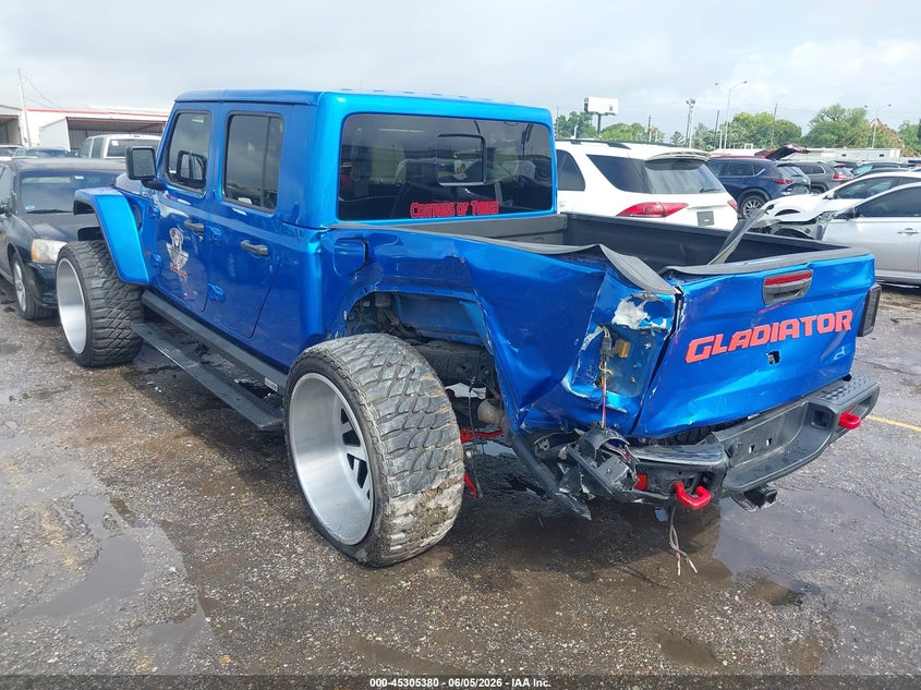 2021 Jeep Gladiator VIN 1C6JJTBGXML514737 IAAI salvage auction — LEFT REAR, Salvage Title, sold $14,450 on 2026-07-29 (photo 3)
