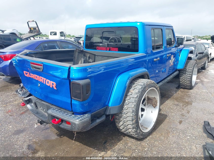2021 Jeep Gladiator VIN 1C6JJTBGXML514737 IAAI salvage auction — LEFT REAR, Salvage Title, sold $14,450 on 2026-07-29 (photo 4)