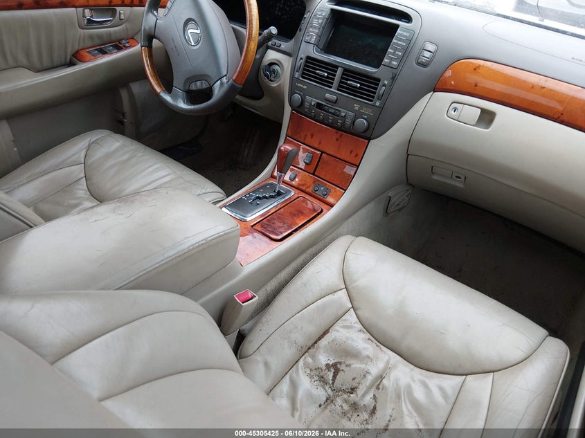 2001 Lexus Ls 430 VIN JTHBN30F810015944 IAAI salvage auction — FRONT END, Clear (Virginia), sold $600 on 2026-07-14 (photo 5)