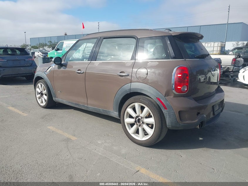 2012 Mini VIN WMWZC5C52CWL59853 IAAI salvage auction — NORMAL WEAR, Clear - Dealer Only (California), sold $700 on 2026-07-20 (photo 3)
