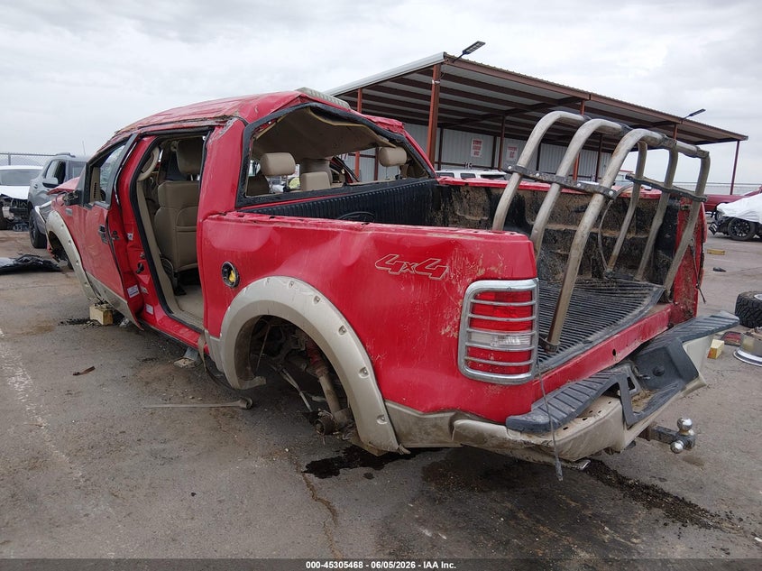 2008 Ford F-150 VIN 1FTPW14V08KF06128 IAAI salvage auction — ROLLOVER, Non-Repairable (Texas), sold $375 on 2026-07-20 (photo 3)
