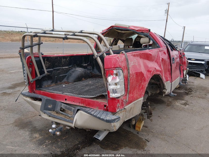 2008 Ford F-150 VIN 1FTPW14V08KF06128 IAAI salvage auction — ROLLOVER, Non-Repairable (Texas), sold $375 on 2026-07-20 (photo 4)