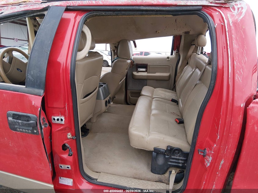 2008 Ford F-150 VIN 1FTPW14V08KF06128 IAAI salvage auction — ROLLOVER, Non-Repairable (Texas), sold $375 on 2026-07-22 (photo 8)
