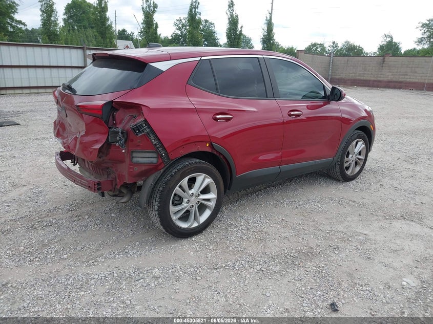 2020 Buick Encore gx VIN KL4MMBS28LB123905 IAAI salvage auction — REAR END, Salvage Title, sold $1,200 on 2026-07-13 (photo 4)