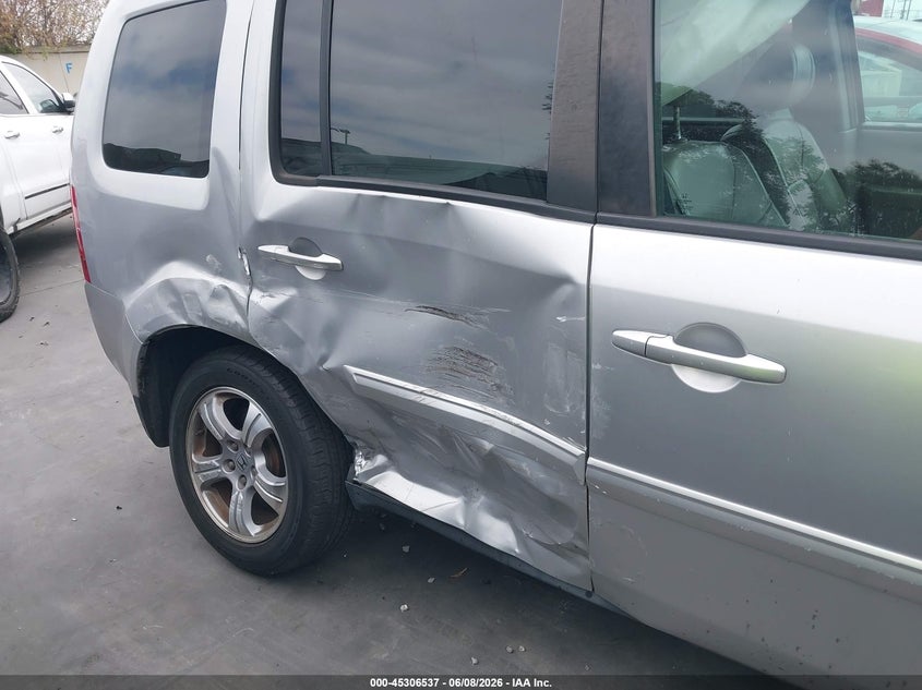 2014 Honda Pilot VIN 5FNYF3H55EB015203 IAAI salvage auction — SIDE, Salvage Certificate (California), sold $2,250 on 2026-07-29 (photo 6)